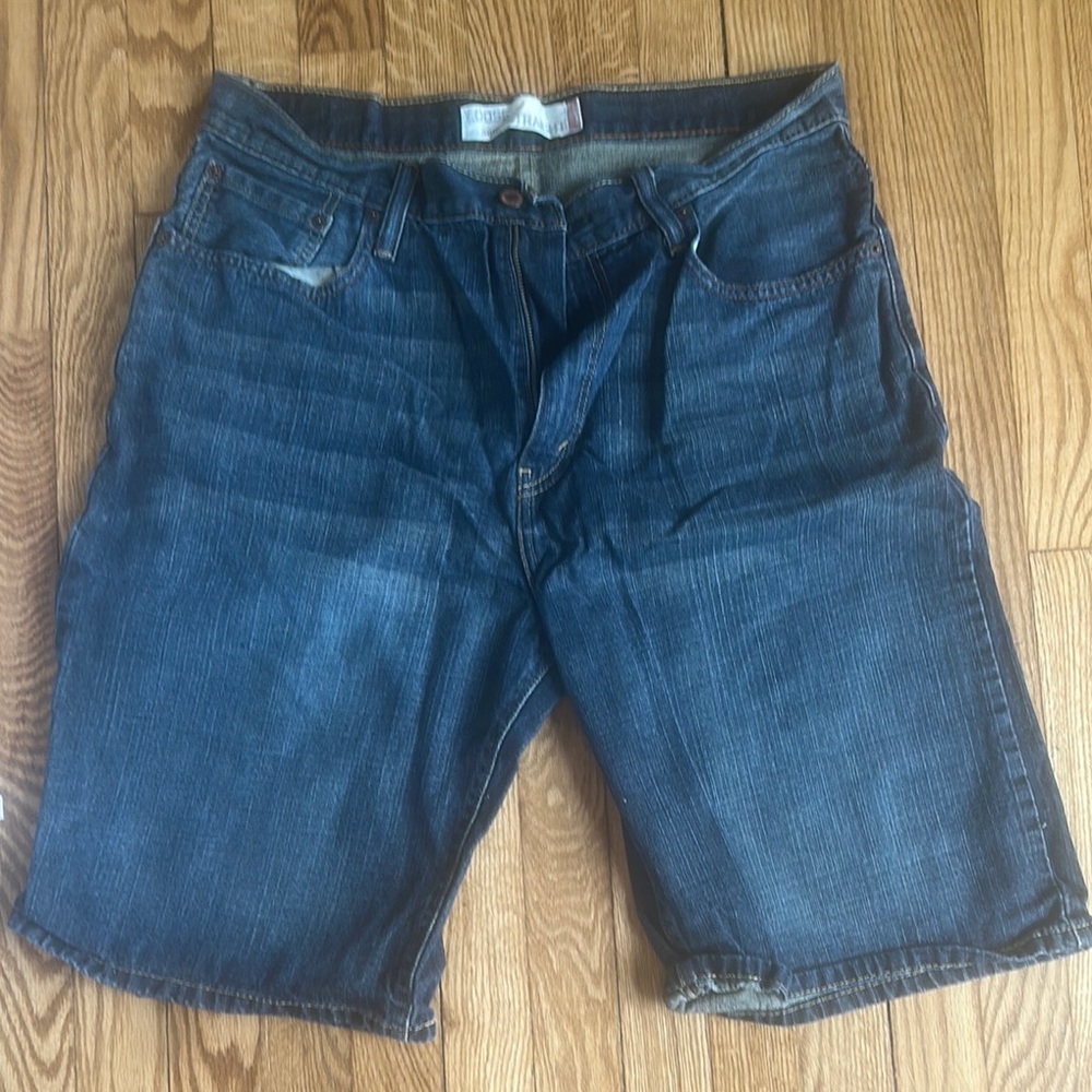 Levi's Blue Jean Shorts Casual Distressed Look